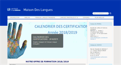 Desktop Screenshot of maisondeslangues.univ-reunion.fr